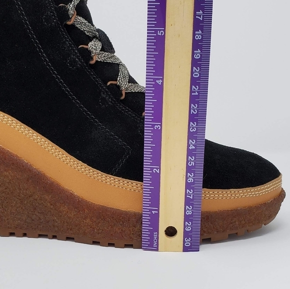 Merrell Tremblant Wedge Lace Pump Ankle Boots Booties Black Suede Size 9.5 New - Picture 8 of 10